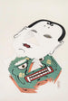 Illustrationen gesammelt von japanischen Spielzeugen von Kyōsen Pl042 - Kawasaki Kyōsen — Ansicht des Kunstwerks