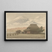 Der Berg Fuji vom Dorf Narusawa aus - Kawase Hasui — gerahmtes Bild an der Wand