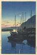 Morgen in Beppu - Kawase Hasui — Ansicht des Kunstwerks