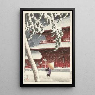 Kawase Hasui - The Zojo Shrine In Shiba.webp