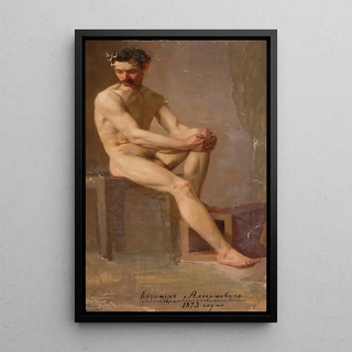 Kazimierz Alchimowicz - Nude of a seated man.webp