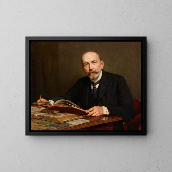 Portrait de Zdzisław Morawski - Kazimierz Pochwalski — gerahmtes Bild an der Wand
