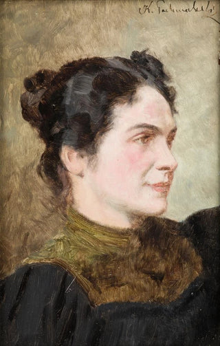 Kazimierz Pochwalski - Portrait of a Smiling Lady.webp