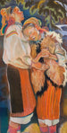 Triptychon des Palmsonntags Mädchen Houtsoules - Kazimierz Sichulski — Ansicht des Kunstwerks