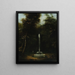 Vue du parc Łazienki avec une fontaine II - Kazimierz Wojniakowski — gerahmtes Bild an der Wand