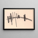 Empfindung von Bewegung und Hindernis - Kazimir Malevitch — gerahmtes Bild an der Wand