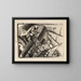 Landschaft ohne Titel - Kazimir Malevitch — gerahmtes Bild an der Wand