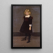 Portrait einer jungen Frau - Kenyon Cox — gerahmtes Bild an der Wand
