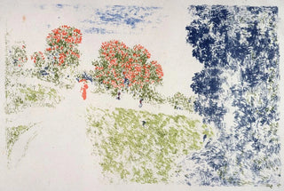 KerXavier Roussel - Femme en rouge dans un paysage.webp