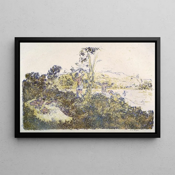 Personen am Meer - Ker Xavier Roussel — gerahmtes Bild an der Wand