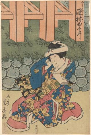 Kikukawa Eizan - Sawamura Kunitar in the role of Wataki.webp