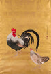Ein japanisches Rollbild, das einen Hahn und eine Henne darstellt - Kishi Ganku — Ansicht des Kunstwerks