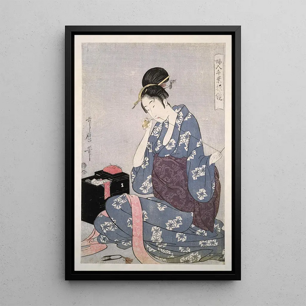 Kitagawa Utamaro - Harishigoto Needlework.webp