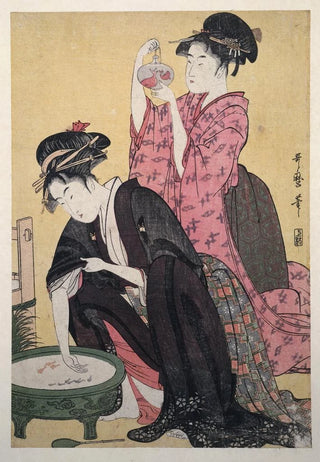 Kitagawa Utamaro - Kingyo Goldfish.webp