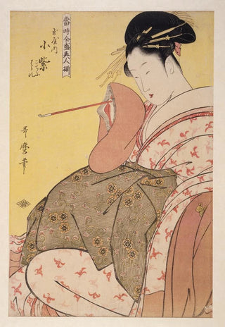 Kitagawa Utamaro - Tamaya uchi Komurasaki Koch Haruji Komurasaki of the Tamaya Koch Haruj.webp