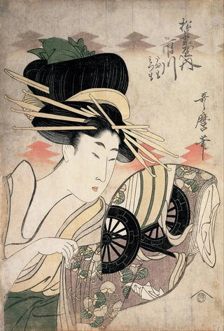 Kitagawa Utamaro - The Courtesan Ichikawa of the Matsuba Establishment.webp