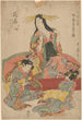 Drei Geishas - Kitagawa Utamaro — Ansicht des Kunstwerks