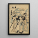 Frauen, die umherwandern - Kitagawa Utamaro — gerahmtes Bild an der Wand