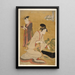 Yashio von der Maison Giya Someki Tsumaki - Kitagawa Utamaro — gerahmtes Bild an der Wand