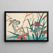Rousserolle avec roseaux et iris - Kitao Shigemasa — gerahmtes Bild an der Wand
