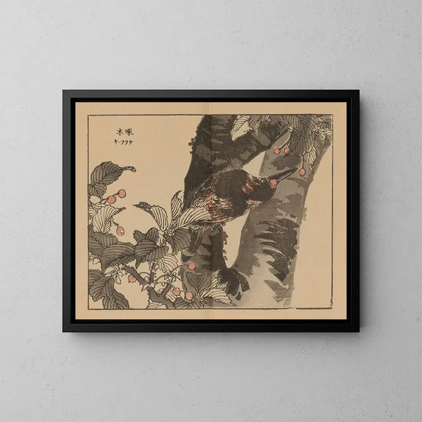 Bairei gafu, planche 07 - Kono Bairei — gerahmtes Bild an der Wand