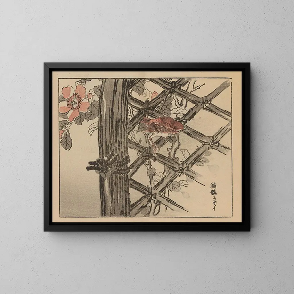 Bairei gafu, planche 22 - Kono Bairei — gerahmtes Bild an der Wand