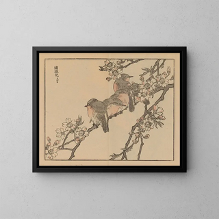 Bairei gafu, planche 27 - Kono Bairei — gerahmtes Bild an der Wand