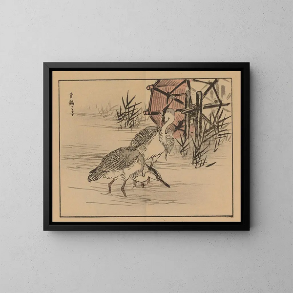 Kono Bairei — gerahmtes Bild an der Wand