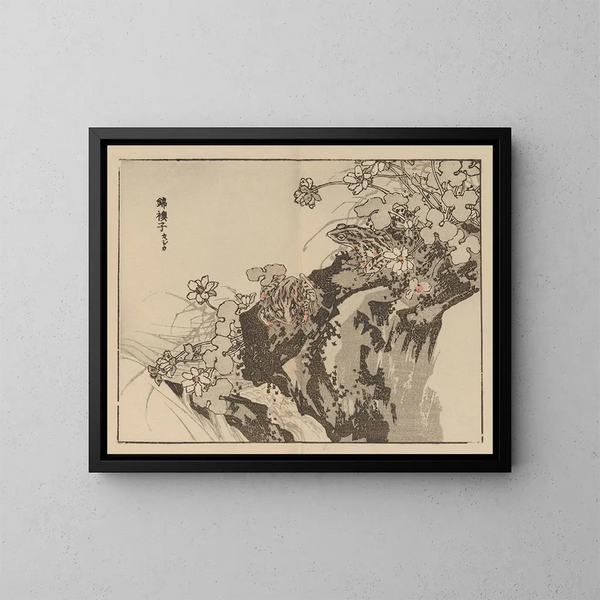 Bairei gafu, planche 57 - Kono Bairei — gerahmtes Bild an der Wand