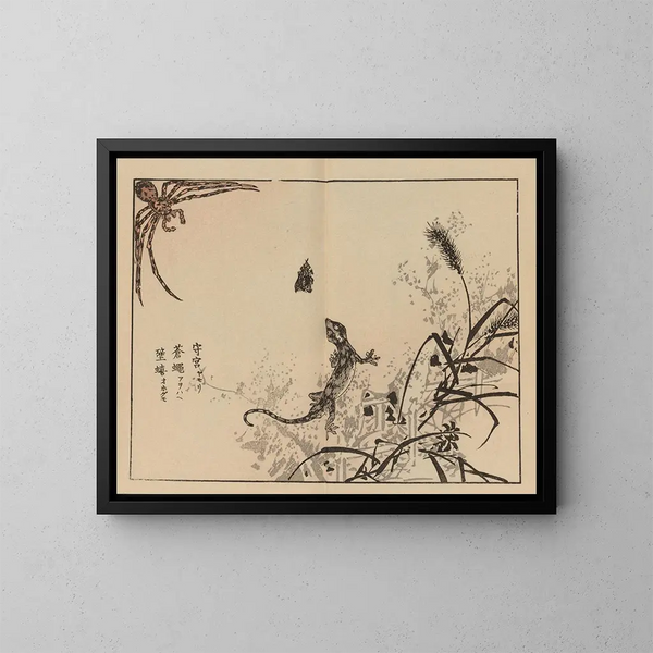 Kono Bairei Kunstdruck, Platte 69 - Bairei — gerahmtes Bild an der Wand
