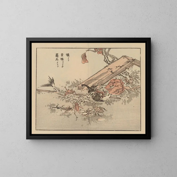 Bairei gafu, planche 73 - Kono Bairei — gerahmtes Bild an der Wand