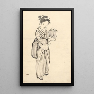 Kno Bairei - Girl Holding a Cricket Cage.webp