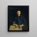 Franz Dangl in Uniform - Koloman Moser — gerahmtes Bild an der Wand