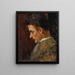 Portrait de jeunesse de Rudolf Steindl, beau-frère de l'artiste - Koloman Moser — gerahmtes Bild an der Wand