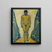 junger nackter Mann stehend zwischen Felsen - Koloman Moser — gerahmtes Bild an der Wand