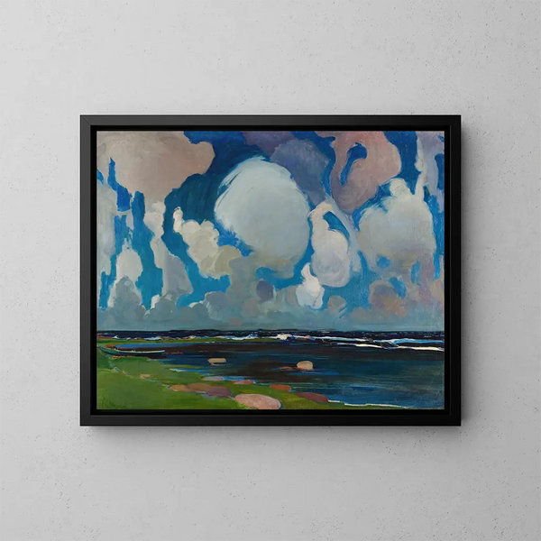 Wolken in Finnland - Konrad Krzyżanowski — gerahmtes Bild an der Wand