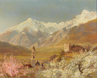 Konrad Petrides - Blick auf Meran im Frhling.webp