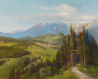 Vue de la région de Rax - Konrad Petrides — Ansicht des Kunstwerks