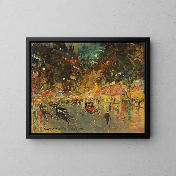 Große Boulevards Richelieu-Drouot - Konstantin Alexeïevitch Korovine — gerahmtes Bild an der Wand