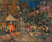 Paris die Nacht - Konstantin Alexeïevitch Korovine — Ansicht des Kunstwerks
