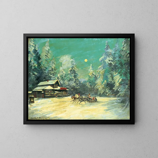 Konstantin Alexeevich Korovin - Troka passant devant une auberge la nuit.webp