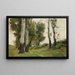 Ein Weg zwischen den Birken - Konstantin Andreevich Somov — gerahmtes Bild an der Wand