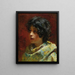 Portrait einer jungen Mädchen - Konstantin Egorovich Makovsky — gerahmtes Bild an der Wand