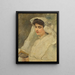 Frau liest - Konstantin Egorovich Makovsky — gerahmtes Bild an der Wand