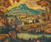 Fantastische Landschaft - Konstantin Fedorovich Bogaevsky — Ansicht des Kunstwerks