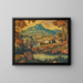 Fantastische Landschaft - Konstantin Fedorovich Bogaevsky — gerahmtes Bild an der Wand