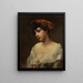 Portrait einer jungen Frau - Konstantin Makovsky — gerahmtes Bild an der Wand