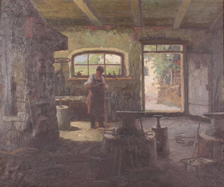 Altes Schmiedegemälde - Konstantin Stoitzner — Ansicht des Kunstwerks