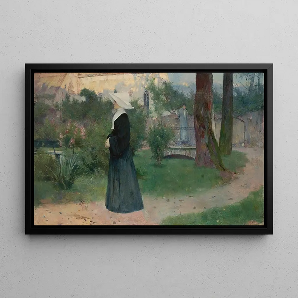 Konstanty Makowski - Daughter of Charity in the hospital garden.webp