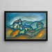 Chalupy - Konstantin Bauer — gerahmtes Bild an der Wand
